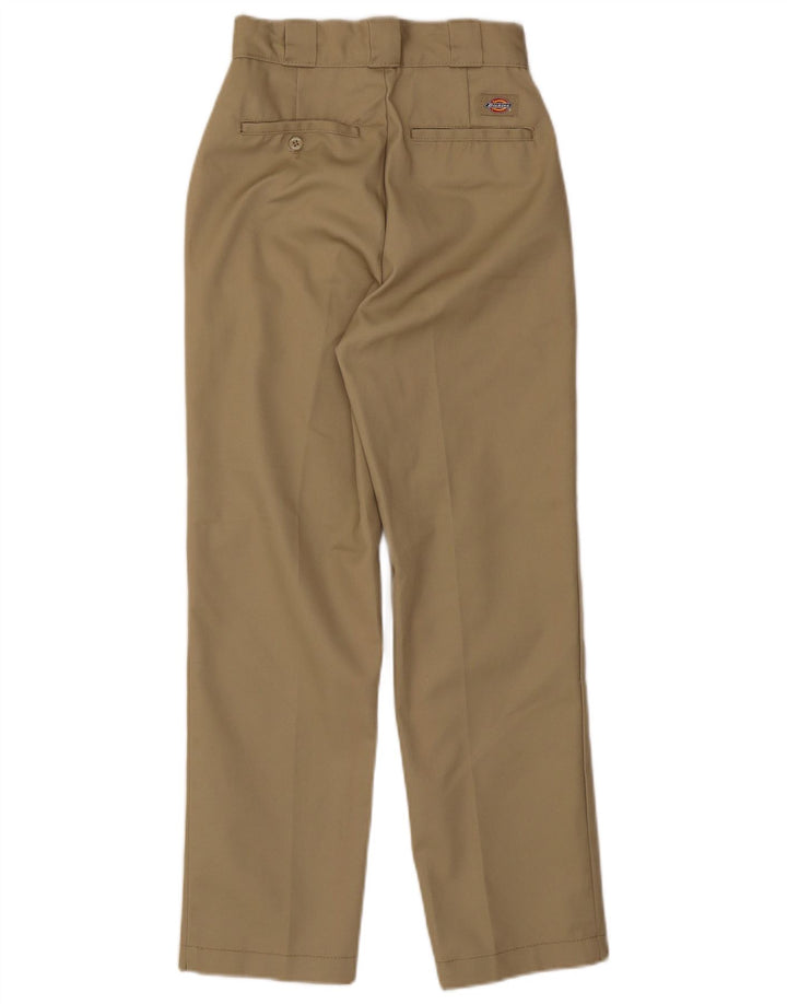 Calça Chino reta feminina Dickies W24 L26 poliéster bege