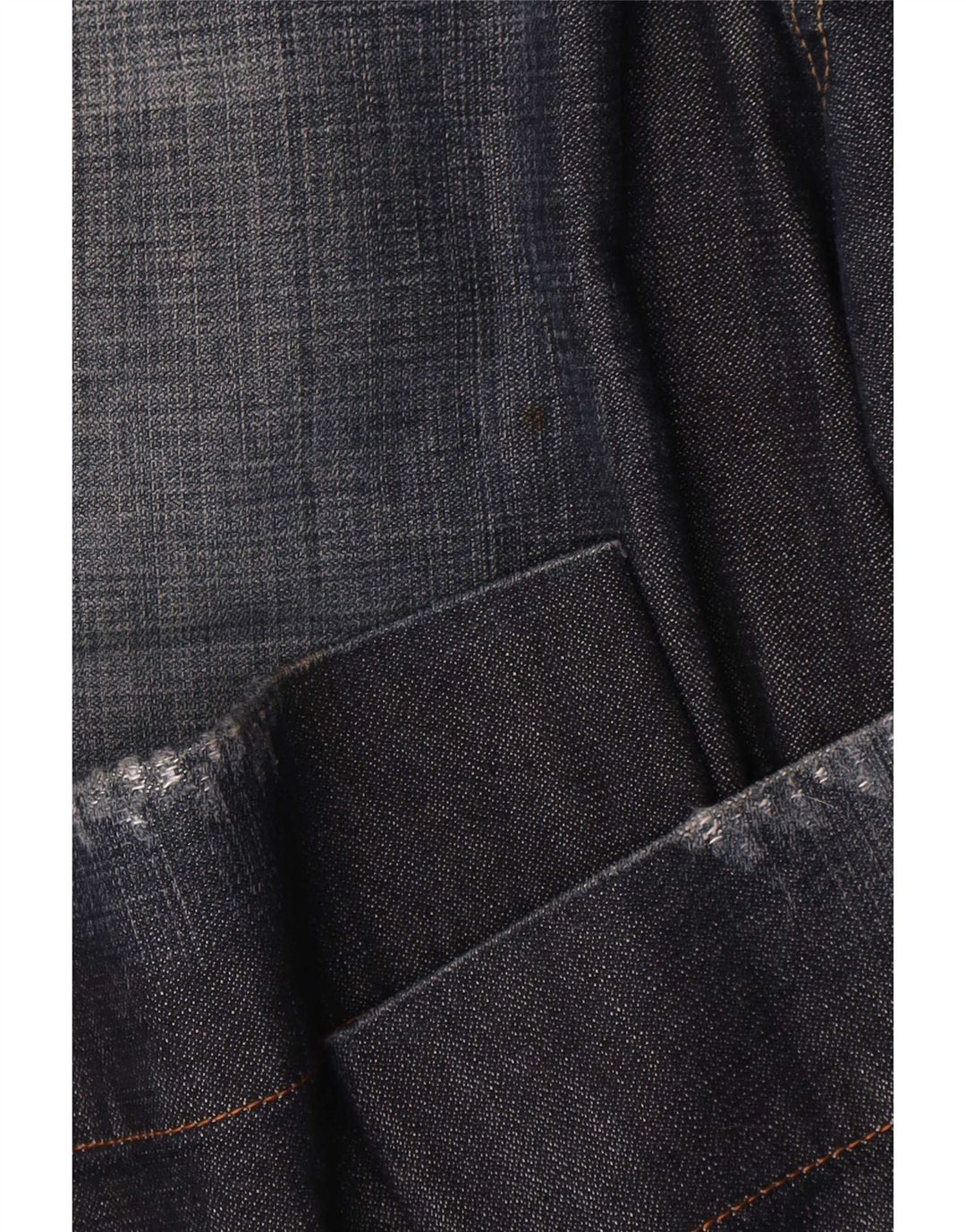 Gas Mens Loose Jeans W34 L34 Azul Marinho Algodão