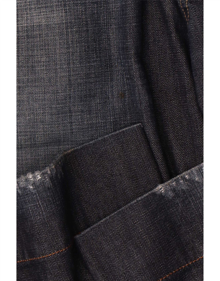 Gas Mens Loose Jeans W34 L34 Azul Marinho Algodão