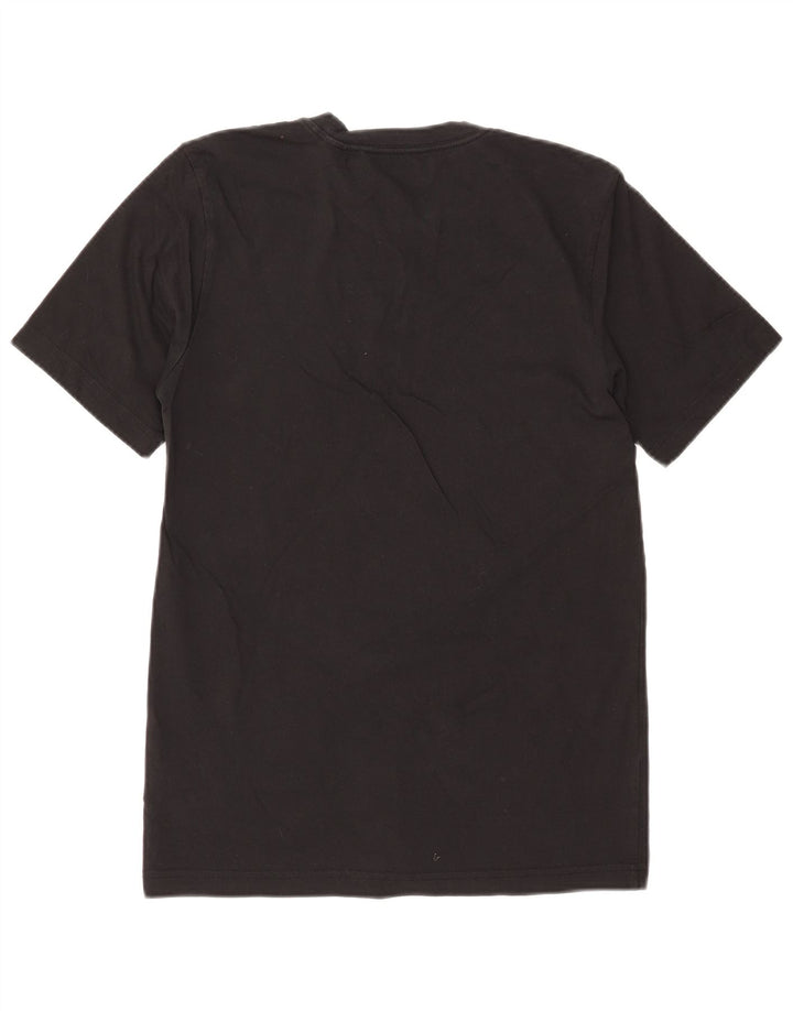 ADIDAS Mens Graphic T-Shirt Top Pequeno Algodão Preto