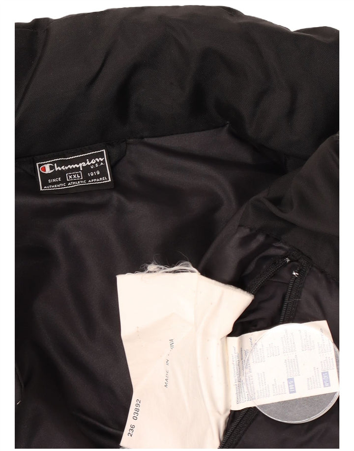 Jaqueta masculina acolchoada Champion UK 44 2XL poliamida preta