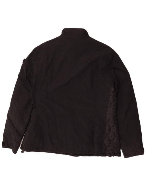 Jaqueta corta-vento feminina Aspesi UK 18 XL preto poliamida