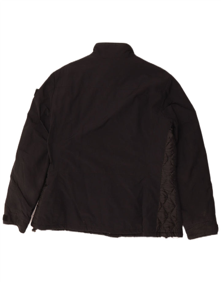 Jaqueta corta-vento feminina Aspesi UK 18 XL preto poliamida