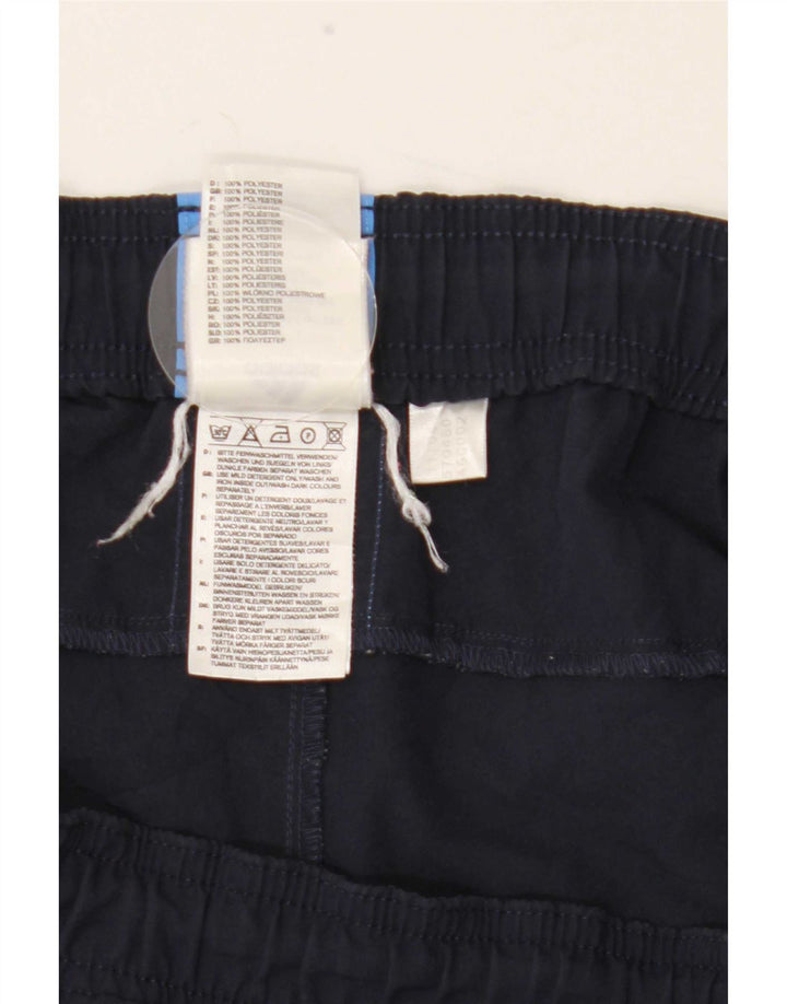 Shorts esportivos masculinos Adidas grandes poliéster azul marinho