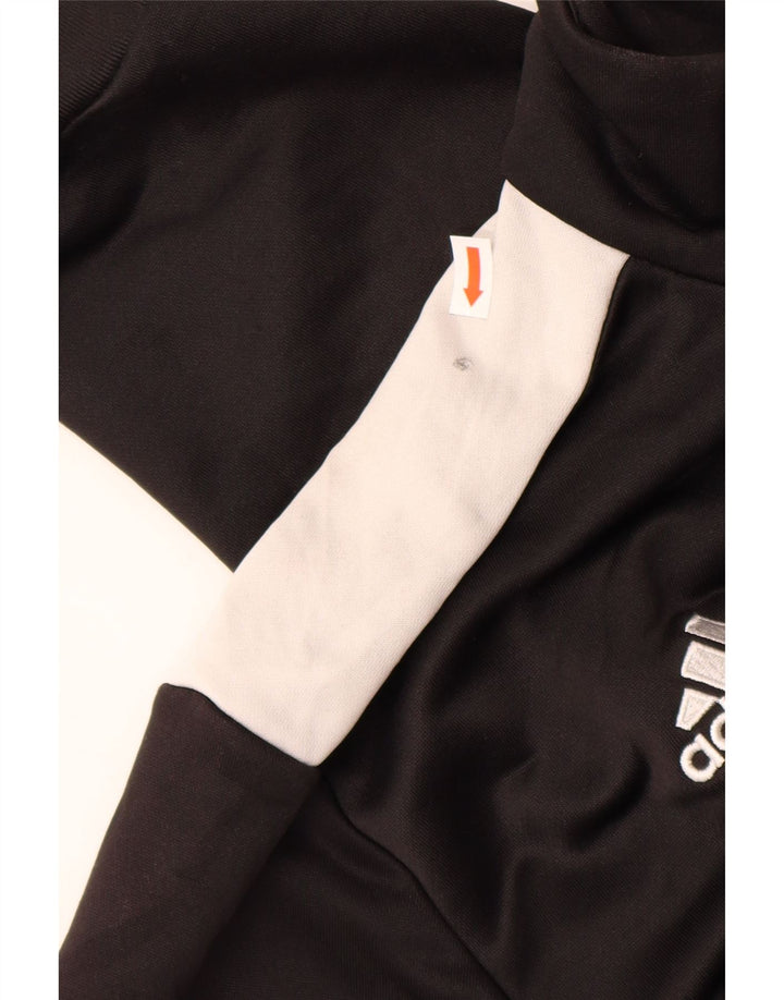 ADIDAS Mens Tracksuit Top Jacket Grande Preto Colourblock Poliéster