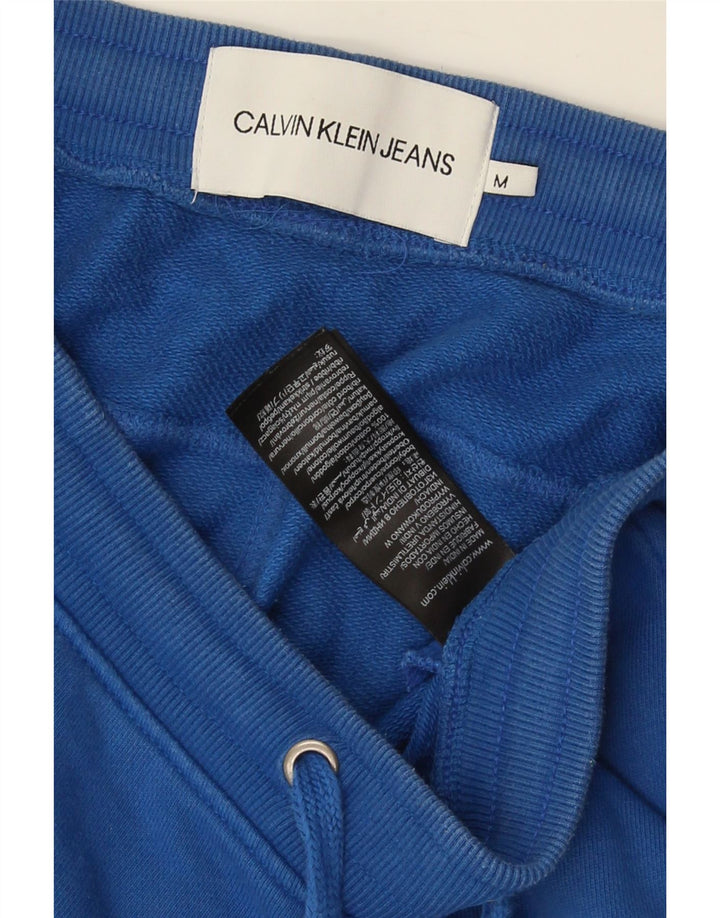 Calções esportivos masculinos Calvin Klein algodão azul médio