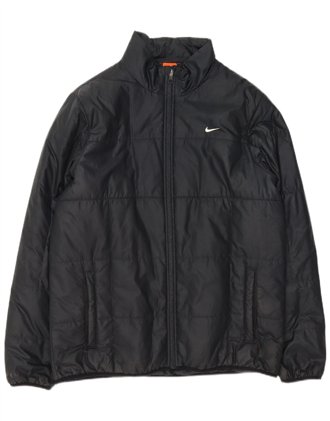 Jaqueta acolchoada masculina Nike UK 40 grande poliéster preto
