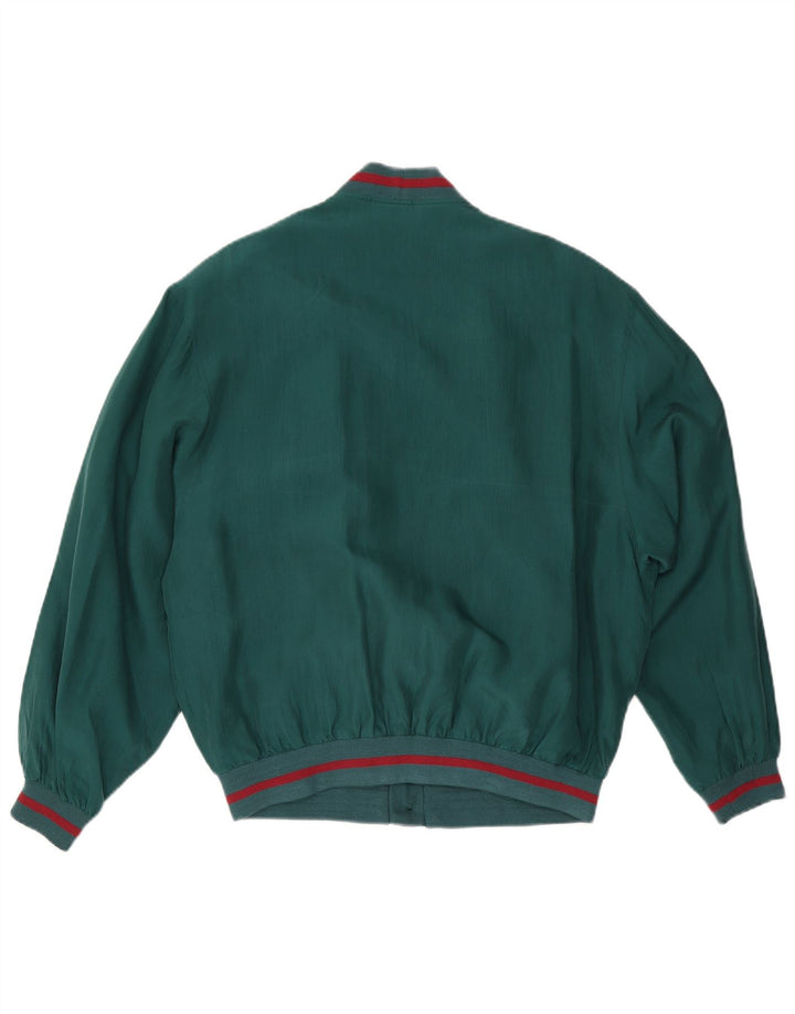 Jaqueta bomber masculina Paul & Shark Yachting UK 38 seda verde média