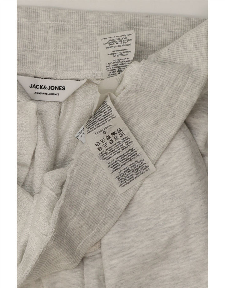 Shorts esportivo masculino Jack & Jones grande algodão manchado cinza