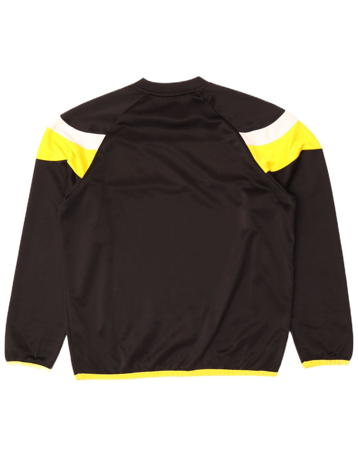 Puma Mens Top Manga Longa Grande Poliéster Colorblock Preto