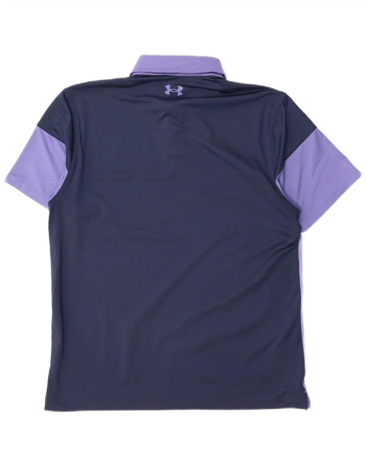 Camisa pólo masculina Under Armour grande roxo Colourblock poliéster
