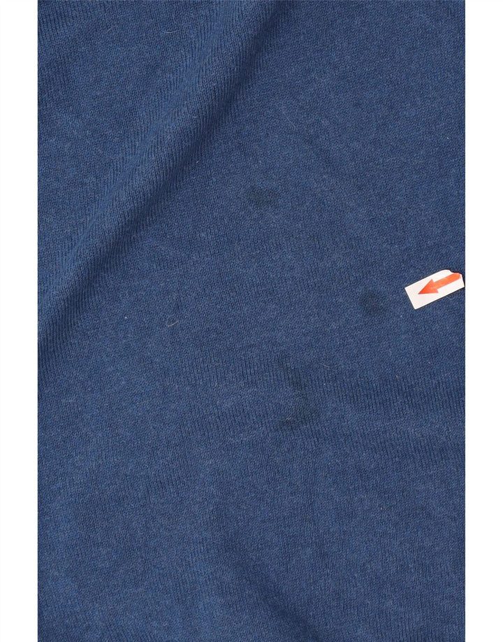 Suéter masculino Fay com gola redonda, azul médio