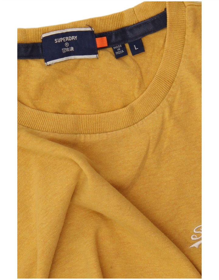 Camiseta masculina Superdry Top grande amarelo