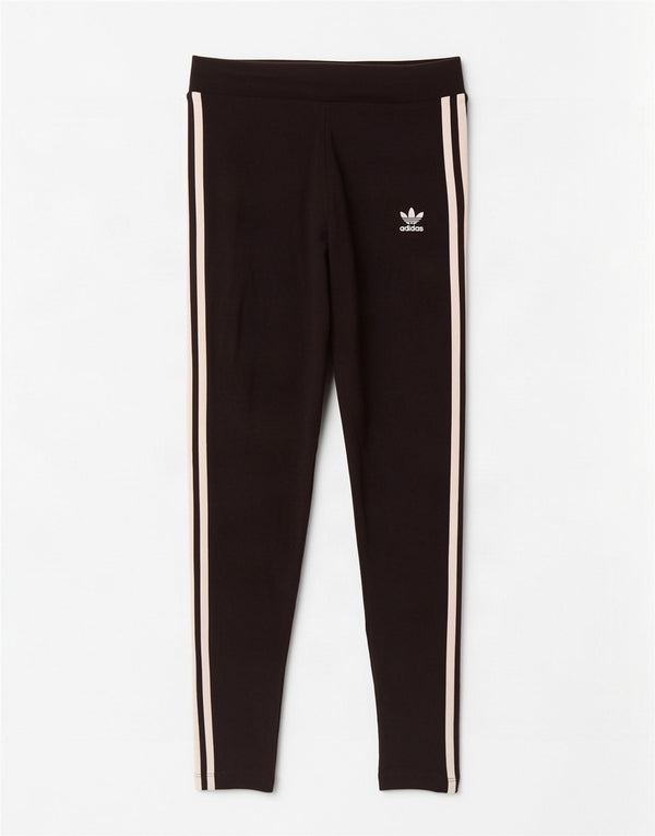 Leggings Adidas Femininas UK 10 Pequenas Algodão Preto