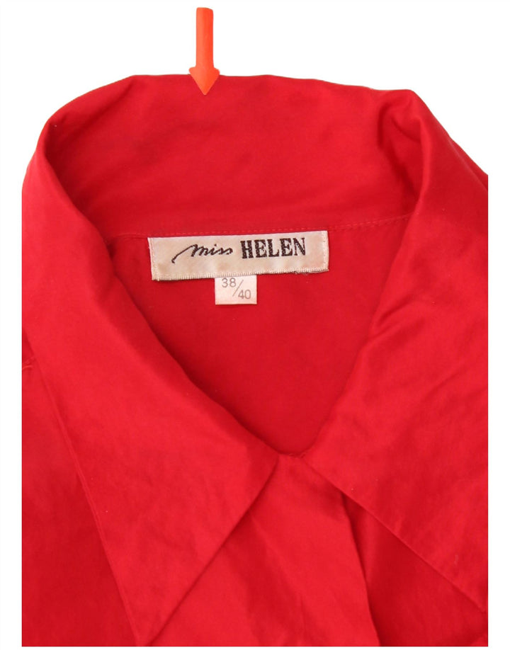 Blusa camisa feminina vintage EU 38/40 vermelho médio