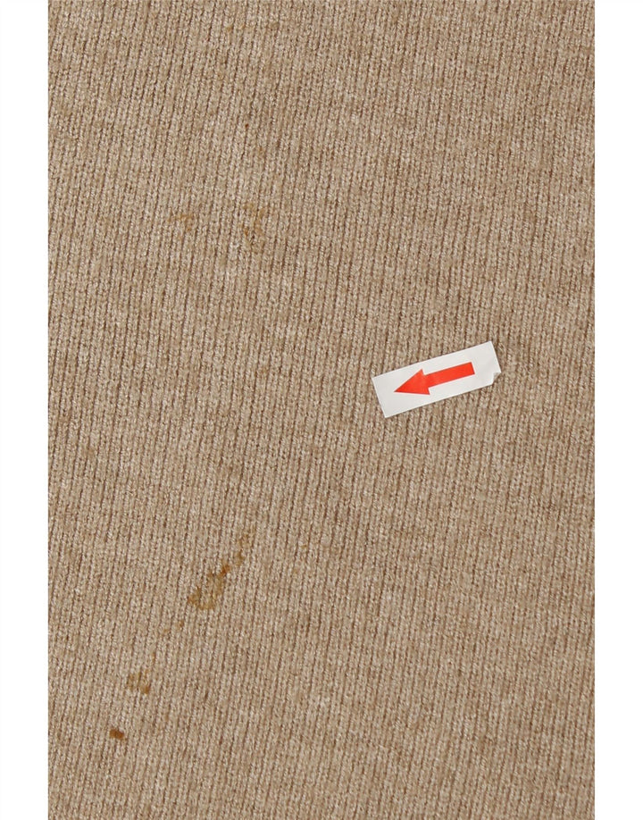 Saia feminina Zara A-Line médio W28 bege viscose