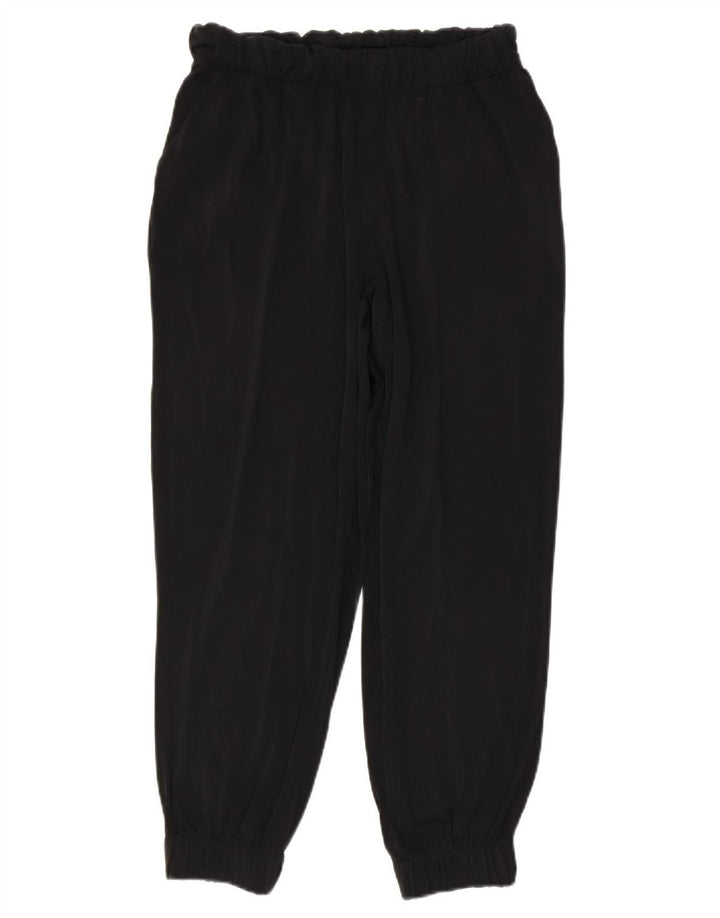Calça de treino feminina ZARA Joggers UK 12 médio preto