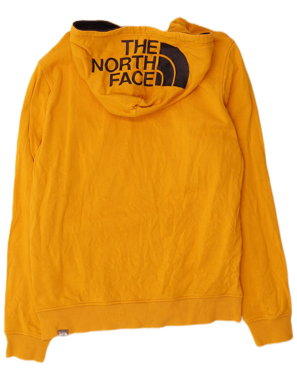 Suéter com capuz gráfico masculino The North Face grande algodão amarelo