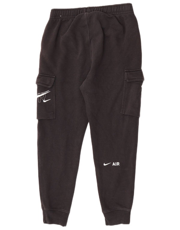 Nike Mens Graphic Cargo Tracksuit Trousers Joggers Small Black Cotton