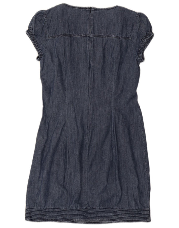 Vestido bainha feminino Oasis UK 12 azul marinho médio