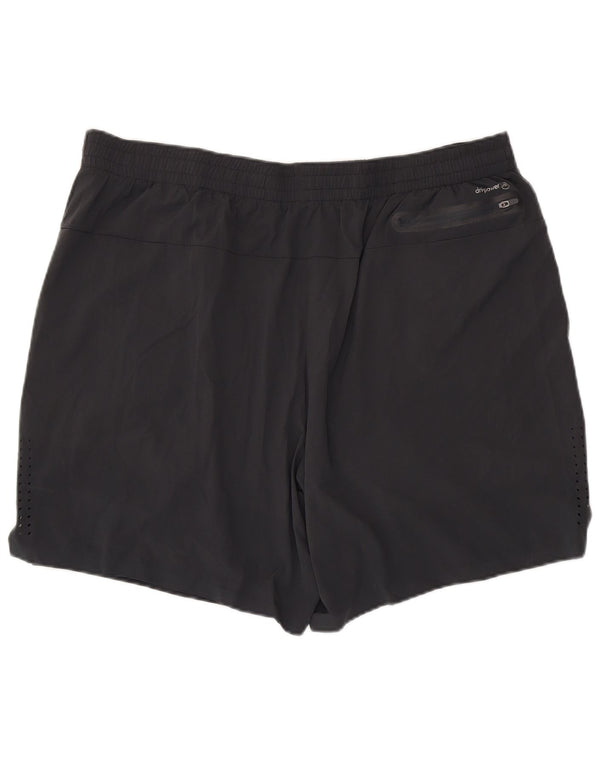 Shorts esportivos masculinos Russell Athletic Dri-Power 2XL poliéster cinza