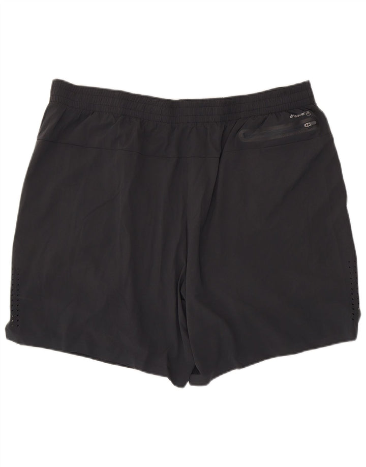 Shorts esportivos masculinos Russell Athletic Dri-Power 2XL poliéster cinza