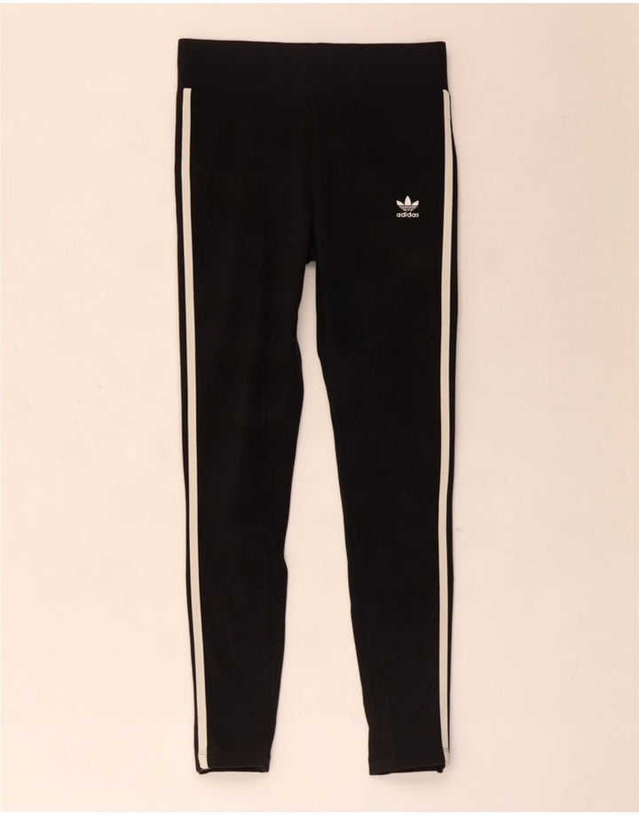Adidas Mens Leggings UK 12 Médio Algodão Preto