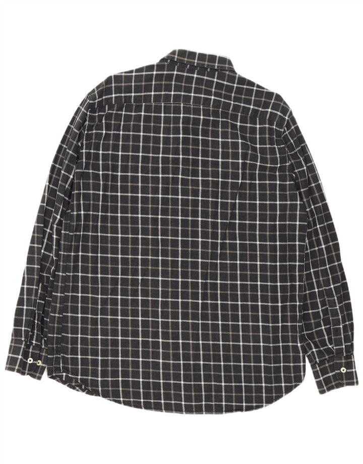 Camisa masculina Carrera Regular Fit XL cinza xadrez algodão