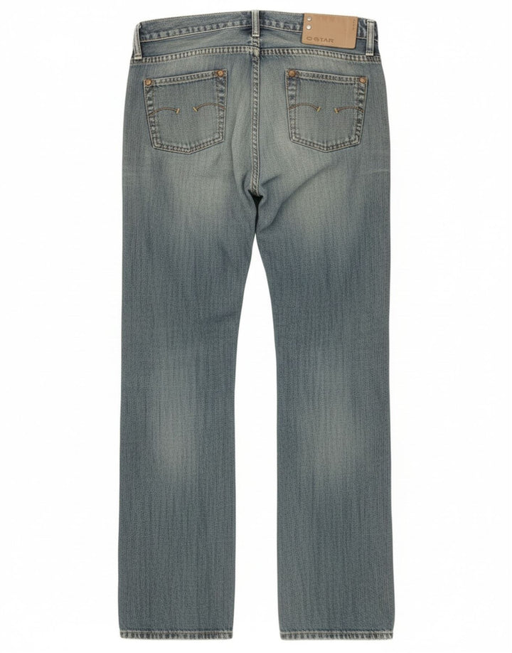 Jeans retos femininos G-Star W26 L32 algodão azul