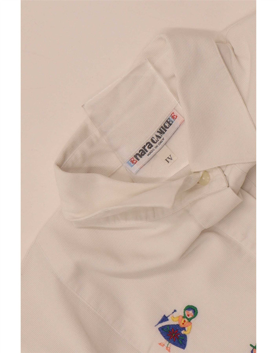 Blusa feminina com estampa gráfica Naracamice Reino Unido 14 médio branco étnico