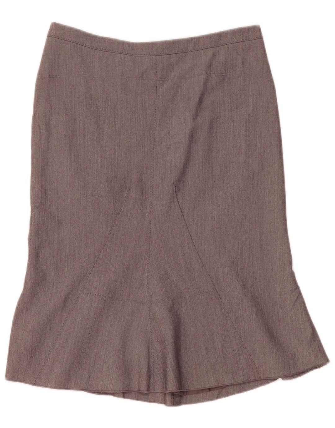 Saia trompete feminina BCBGMAXAZRIA US 0 XS W28 poliéster cinza