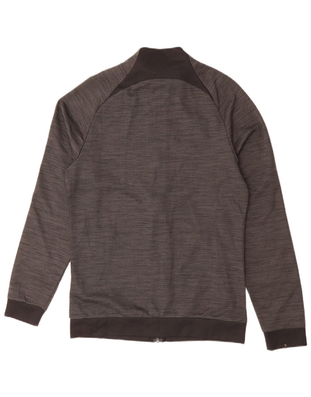 NIKE Masculino Dri Fit Tracksuit Top Jacket Pequeno Cinza Flecked Poliéster