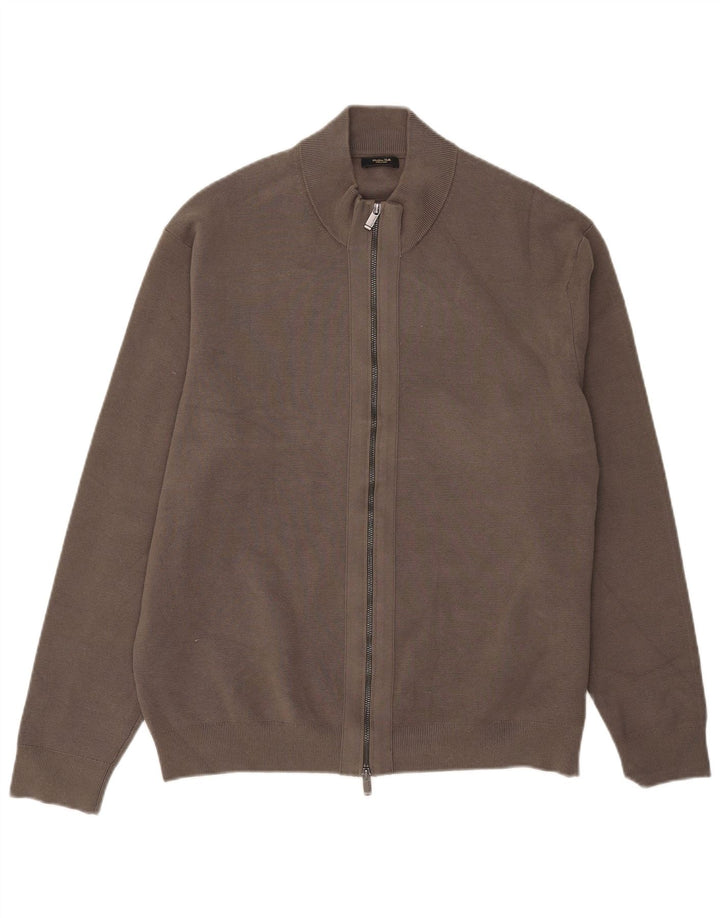 Suéter cardigã masculino Massimo Dutti XL algodão cinza