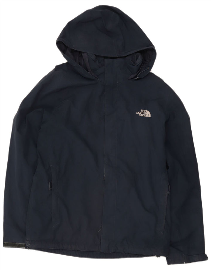 Jaqueta de chuva masculina com capuz The North Face UK 40 grande poliéster azul marinho