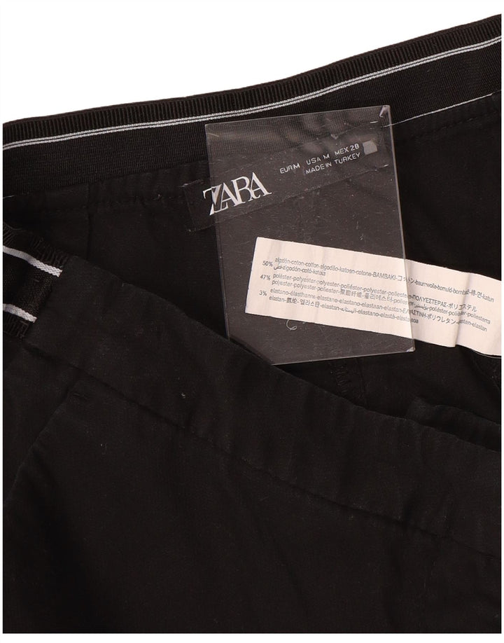 ZARA Calça Chino Feminina Slim Médio W30 L27 Algodão Marrom