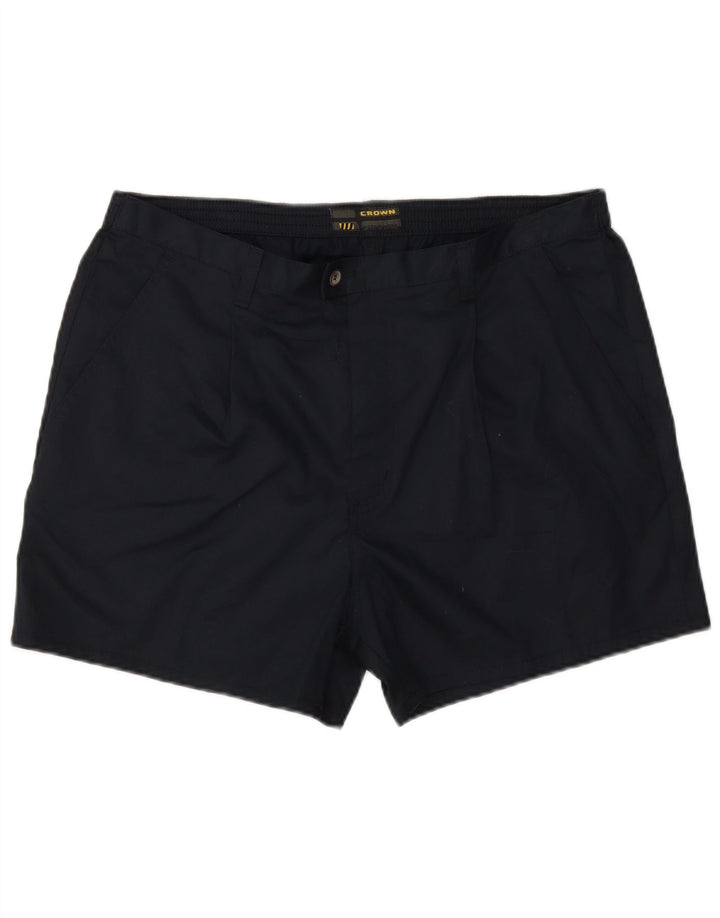 Shorts Chino masculino Pegged Crown W36 grande algodão azul marinho