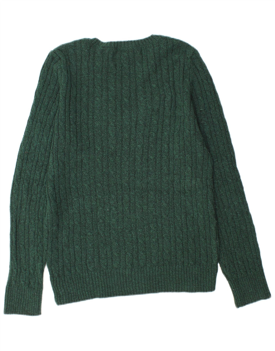 Suéter feminino Superdry com gola redonda UK 12 acrílico verde médio