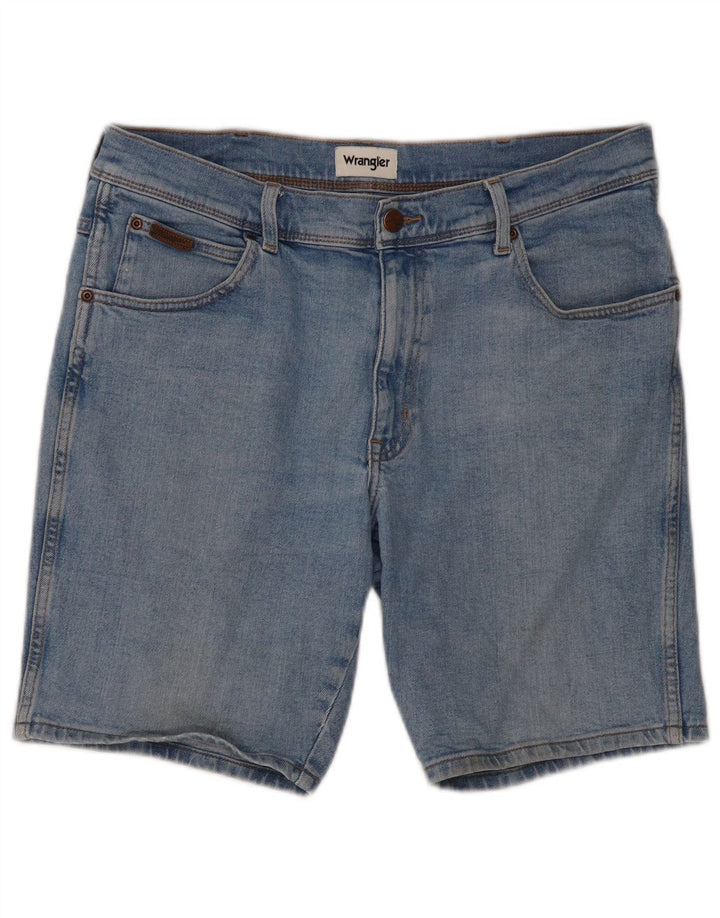 Shorts jeans Wrangler feminino Texas W34 grande algodão azul