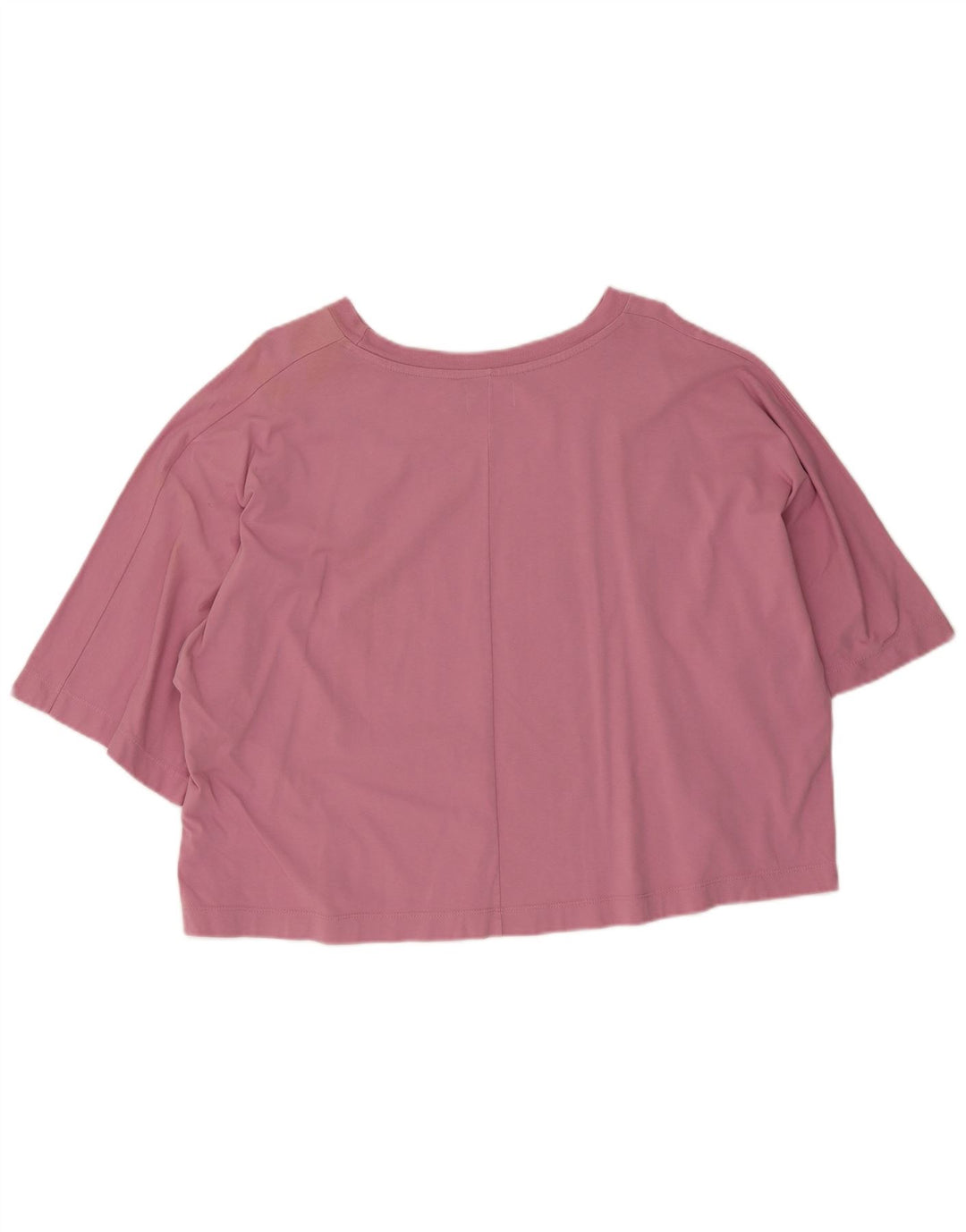 Camiseta feminina Converse Oversized Top UK 10 pequeno algodão rosa