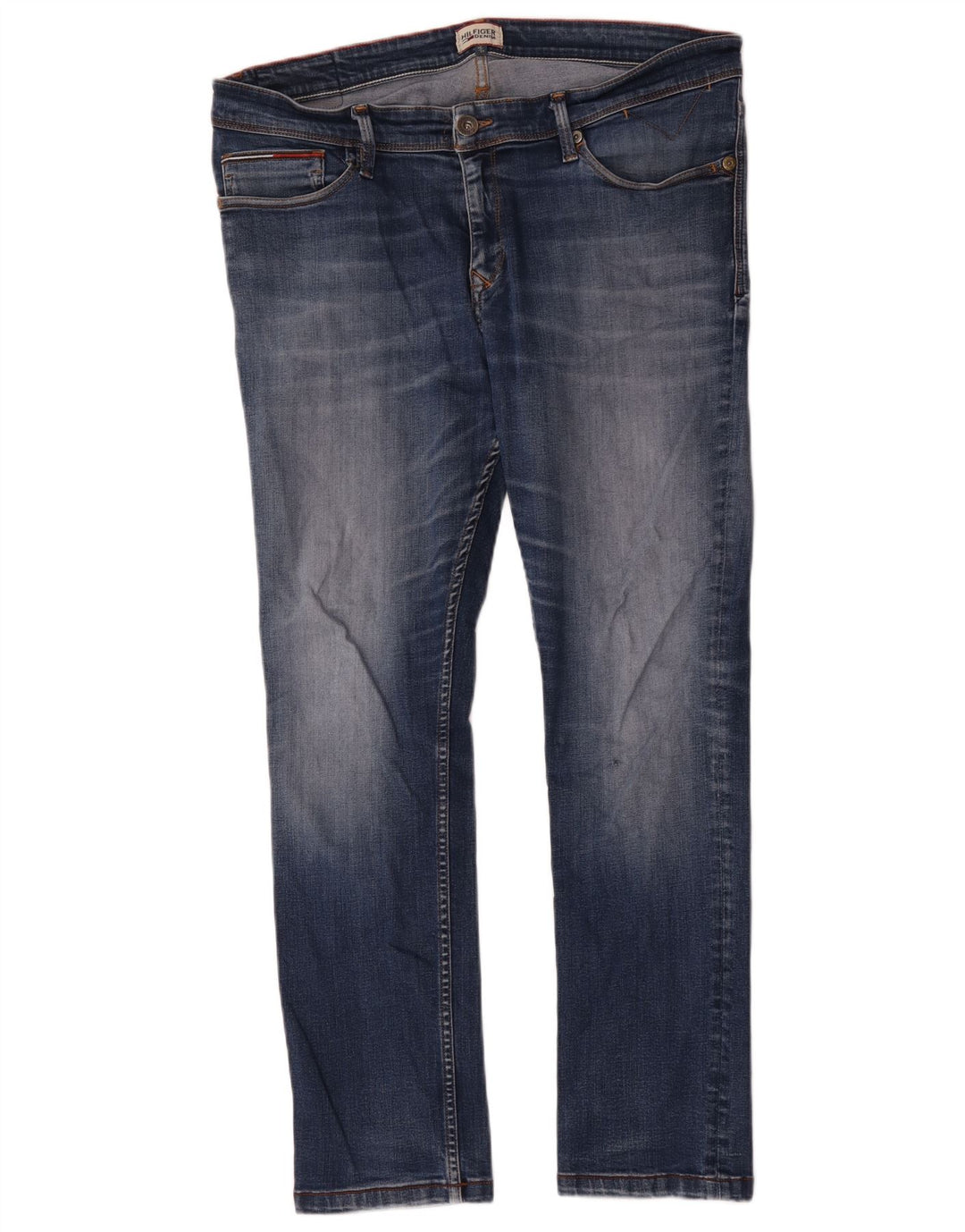 Tommy Hilfiger Masculino Slim Jeans W38 L30 Azul Algodão