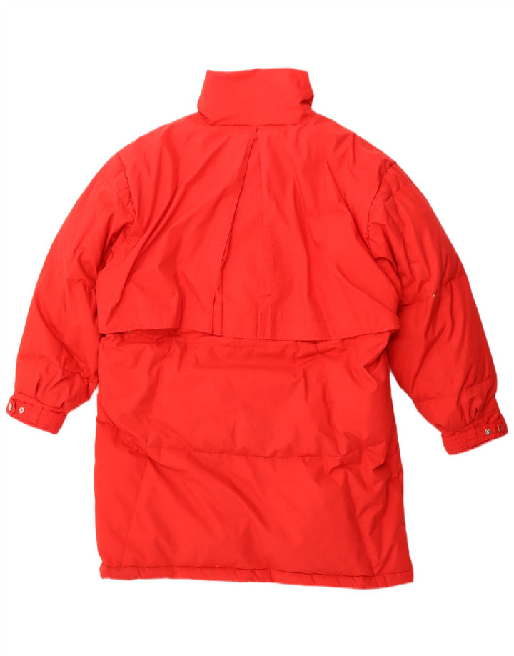 Casaco acolchoado de grandes dimensões das mulheres do vintage poliéster vermelho pequeno UE 36/38