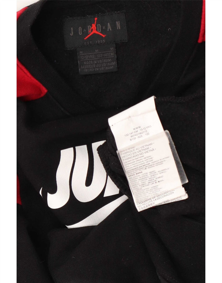 Jordan Boys Graphic Moletom Jumper 10-11 Anos Médio Preto Colorblock
