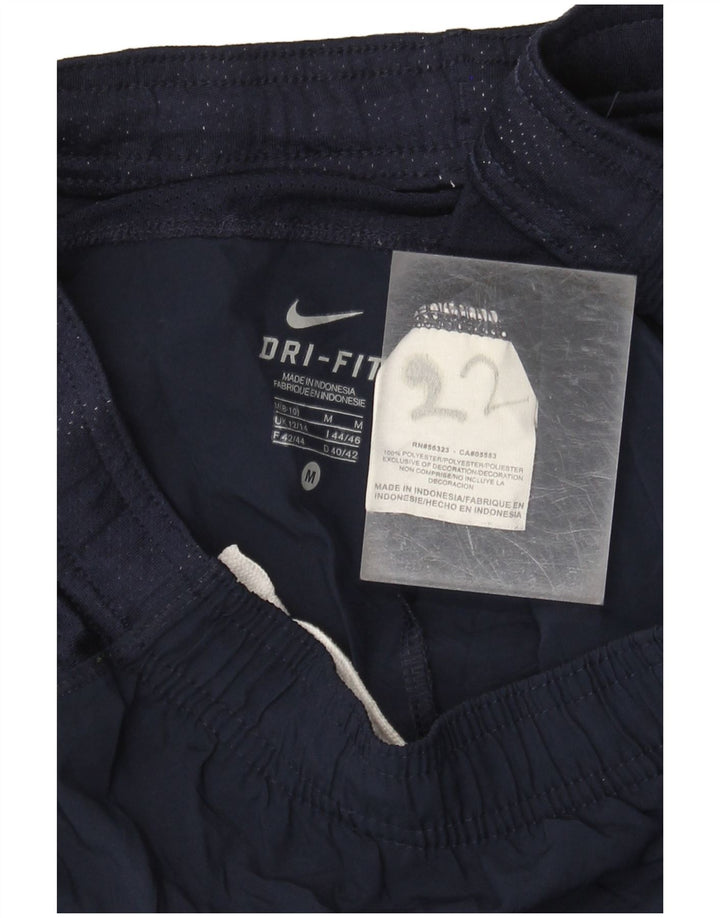 Shorts esportivos femininos NIKE Dri Fit UK 12/14 médio azul marinho colorblock