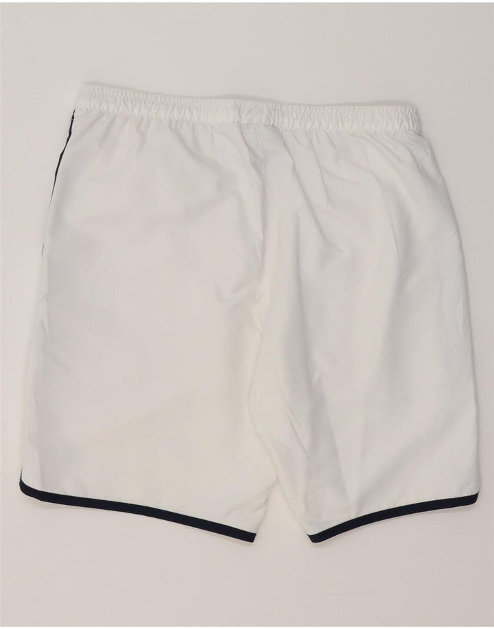 LOTTO Mens Sport Shorts Pequeno Poliéster Branco