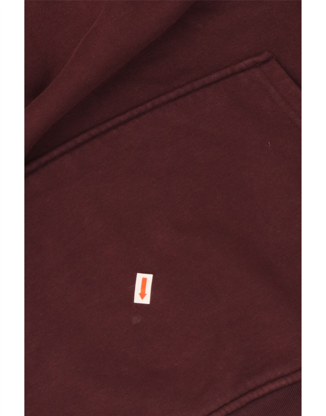 ADIDAS Womens Oversized Hoodie Jumper UK 10 Pequeno Borgonha Algodão