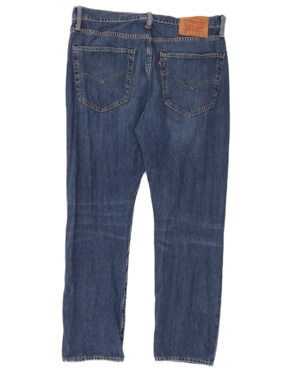 Levi's Masculino 502 Tapered Jeans W32 L30 Azul Algodão