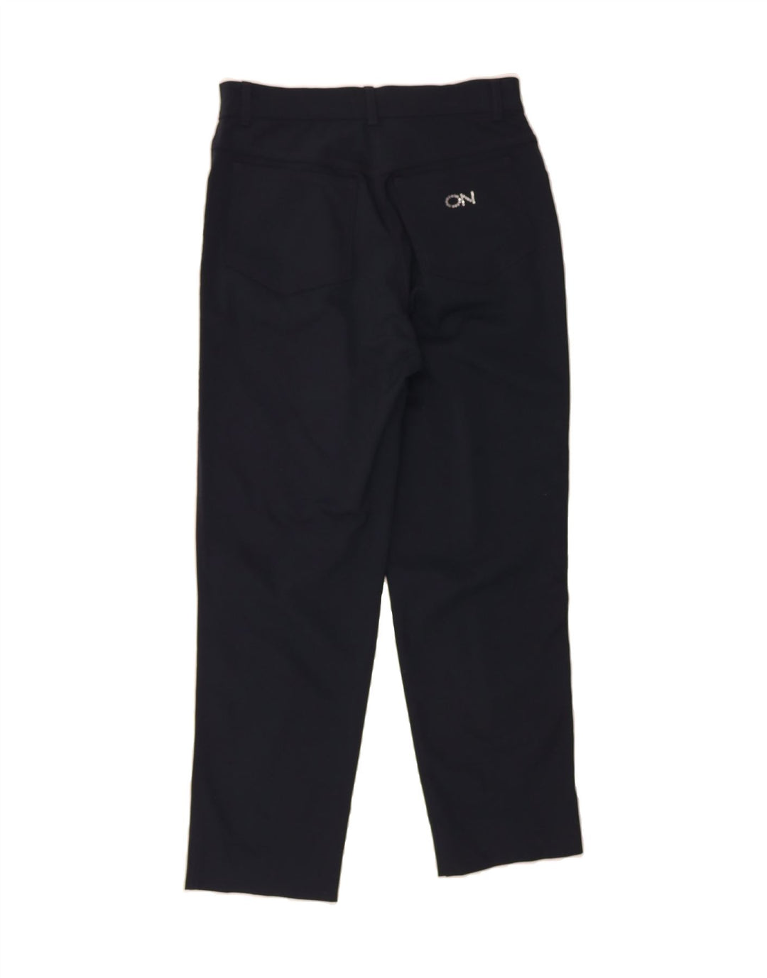 VINTAGE Womens Pegged Casual Trousers W30 L28 Black Cotton Vintage Vintage and Second-Hand Vintage from Messina Hembry 