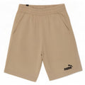 Shorts esportivos masculinos Puma médio bege algodão
