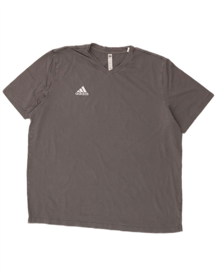Camiseta masculina Adidas Top XL cinza algodão
