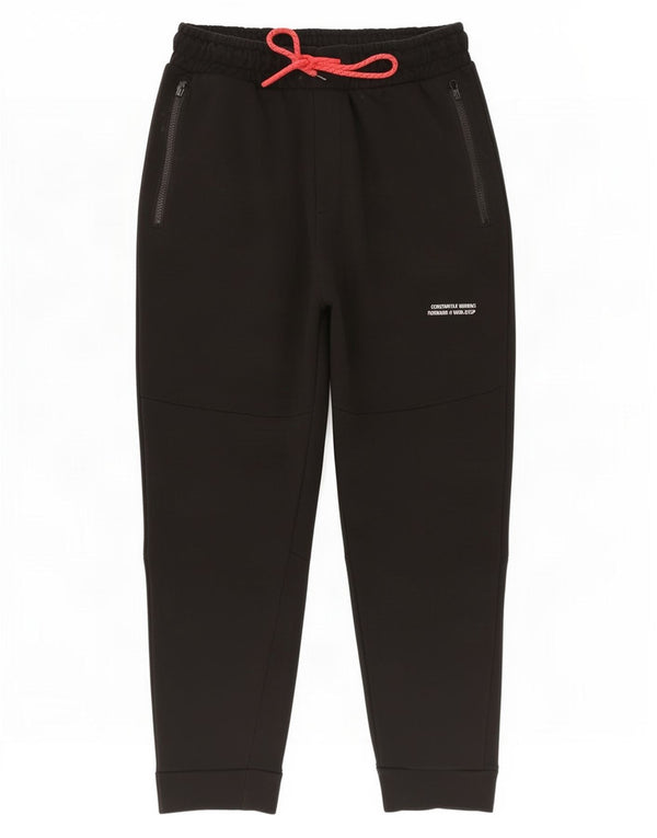 Zara Mens Tracksuit Trousers Joggers Large Black Cotton